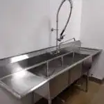 3-compartment commercial sink installation in Murrieta restaurant