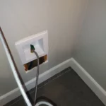 New ice maker valve box installation for kitchen plumbing