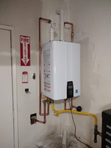 Tankless water heater installation in Murrieta, CA