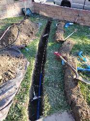 Residential plumbing and drain repair work