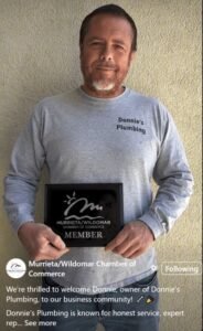 Donnie’s Plumbing featured by Murrieta Chamber of Commerce